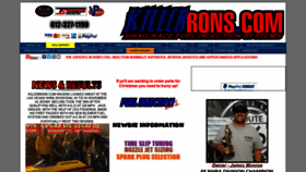 What Killerrons.com website looked like in 2020 (4 years ago)