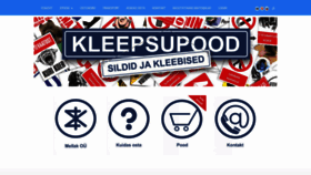 What Kleepsupood.ee website looked like in 2020 (4 years ago)