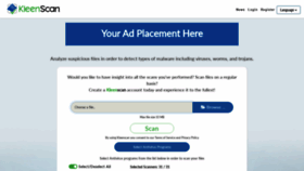What Kleenscan.com website looked like in 2020 (4 years ago)