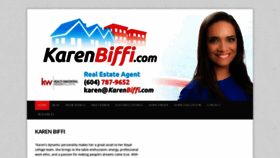 What Karenbiffi.com website looked like in 2020 (4 years ago)