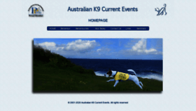 What K9events.com website looked like in 2020 (4 years ago)