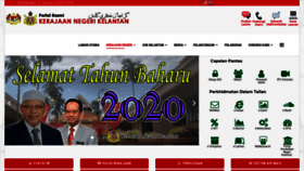 What Kelantan.gov.my website looked like in 2020 (4 years ago)