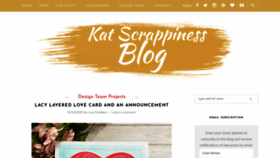 What Katscrappinessblog.com website looked like in 2020 (4 years ago)
