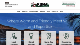 What Kunadental.info website looked like in 2020 (4 years ago)