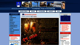 What Kamenec.sk website looked like in 2020 (4 years ago)
