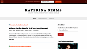 What Katerinasimms.com website looked like in 2020 (4 years ago)