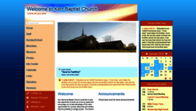 What Kerrbaptist.org website looked like in 2020 (4 years ago)