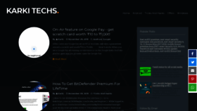 What Karkitechs.com website looked like in 2020 (4 years ago)