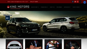 What King-motors.com website looked like in 2020 (4 years ago)