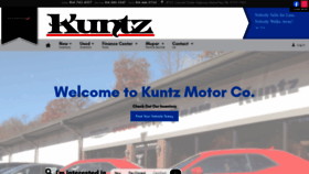 What Kuntzmotor.com website looked like in 2020 (4 years ago)