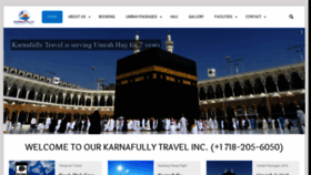 What Karnafullytravel.com website looked like in 2020 (5 years ago)
