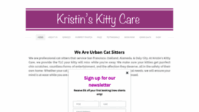 What Kristinskittycare.com website looked like in 2020 (4 years ago)