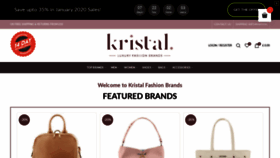 What Kristal.store website looked like in 2020 (4 years ago)