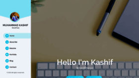 What Kashif.io website looked like in 2020 (4 years ago)