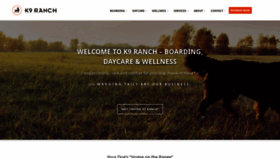What K9ranch.ca website looked like in 2020 (4 years ago)