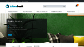 What Klimabutik.hr website looked like in 2020 (4 years ago)