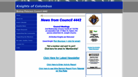 What Kofc4442.org website looked like in 2020 (4 years ago)