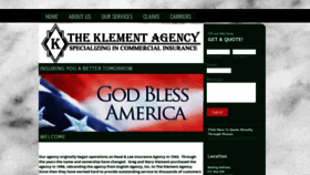 What Klementagency.com website looked like in 2020 (4 years ago)
