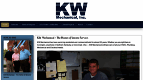 What Kwmechanical.com website looked like in 2020 (4 years ago)