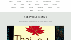 What Kerrvillemenus.com website looked like in 2020 (4 years ago)
