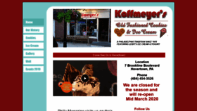 What Koffmeyerscookies.com website looked like in 2020 (4 years ago)