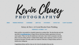 What Kevinchuey.com website looked like in 2020 (4 years ago)