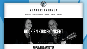 What Koncertikirken.dk website looked like in 2020 (4 years ago)