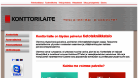 What Konttorilaite.com website looked like in 2020 (4 years ago)