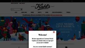 What Kiehls.in website looked like in 2020 (4 years ago)