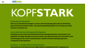 What Kopfstark.eu website looked like in 2020 (4 years ago)