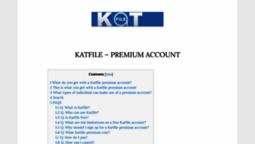 What Katfilepremium.com website looked like in 2020 (4 years ago)