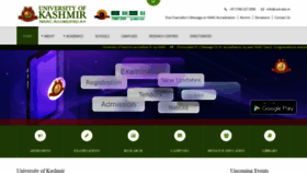 What Kashmiruniversity.net website looked like in 2020 (6 years ago)