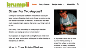 What Krumpli.co.uk website looked like in 2020 (4 years ago)