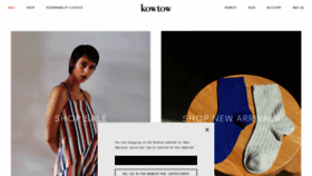What Kowtowclothing.com website looked like in 2020 (4 years ago)