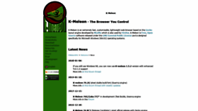 What Kmeleonbrowser.org website looked like in 2020 (4 years ago)