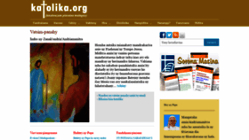 What Katolika.org website looked like in 2020 (4 years ago)