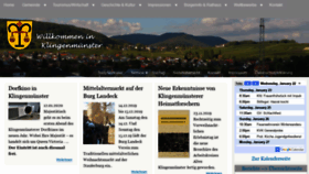 What Klingenmuenster.de website looked like in 2020 (4 years ago)