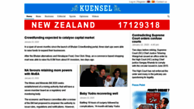 What Kuenselonline.com website looked like in 2020 (4 years ago)