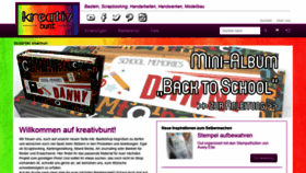 What Kreativbunt.de website looked like in 2020 (6 years ago)