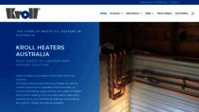 What Kroll-heaters.com.au website looked like in 2020 (4 years ago)