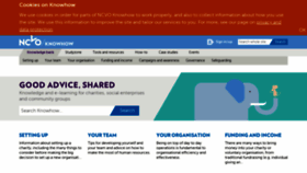 What Knowhow.ncvo.org.uk website looked like in 2020 (4 years ago)