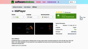 What Kmplayer.en.softwarewindows.com website looked like in 2020 (4 years ago)