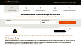 What Kreuzwortraetsel.de website looked like in 2020 (4 years ago)