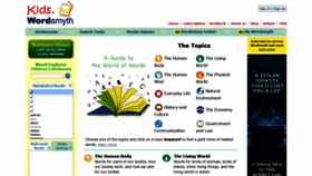 What Kids.wordsmyth.net website looked like in 2020 (4 years ago)