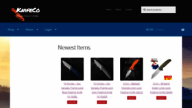 What Knifeco.com.au website looked like in 2020 (4 years ago)