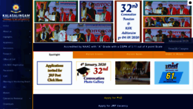 What Kalasalingam.ac.in website looked like in 2020 (4 years ago)