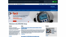 What Krohne.com website looked like in 2020 (4 years ago)