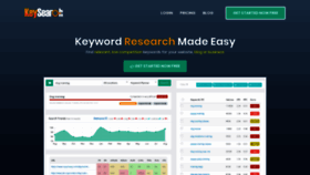 What Keysearch.co website looked like in 2020 (4 years ago)