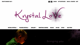 What Krystallove.com.au website looked like in 2020 (4 years ago)