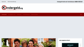 What Kindergeld.org website looked like in 2020 (4 years ago)
